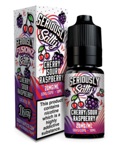 CHERRY SOUR RASPBERRY Seriously Fusionz Salty 10ml Bottle Box Large