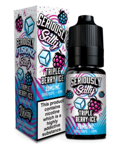 TRIPLE BERRY ICE Seriously Fusionz Salty 10ml Bottle Box Large